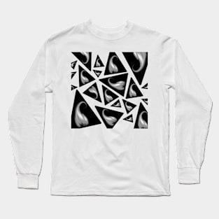 Black Triangule Long Sleeve T-Shirt